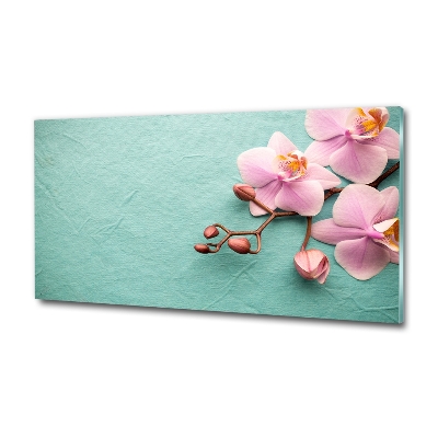 Glasbild Orchidee
