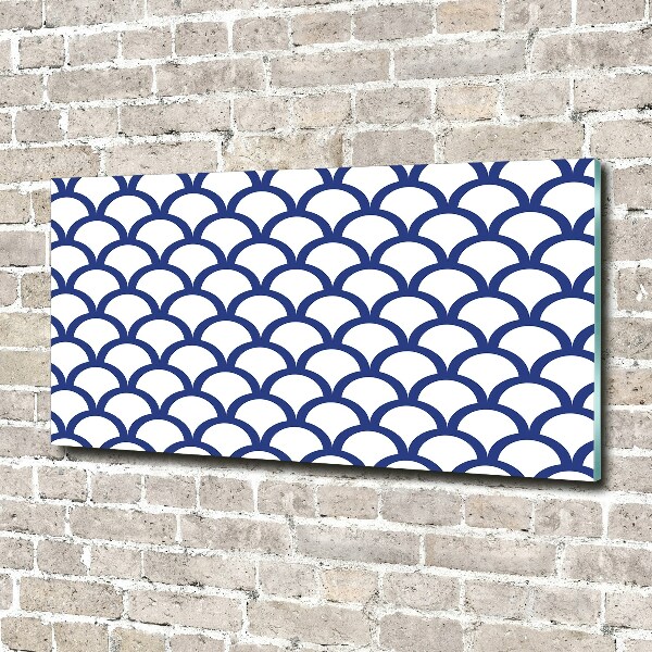 Foto glasbild Maritimer Hintergrund