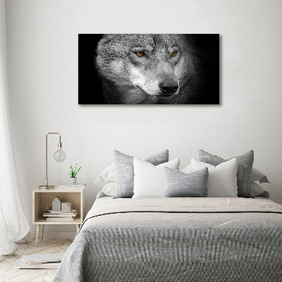 Foto glasbild Wolf