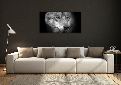 Foto glasbild Wolf
