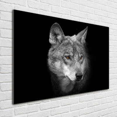 Foto glasbild Wolf