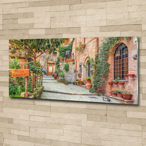 Glasbild Italienische Straßen