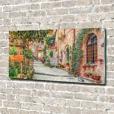 Glasbild Italienische Straßen