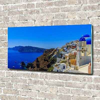 Foto glasbild Santorini, Griechenland