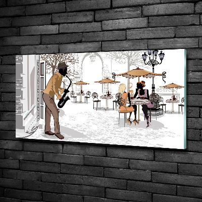 Bild auf glas Straßenmusiker
