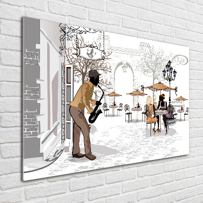Bild auf glas Straßenmusiker