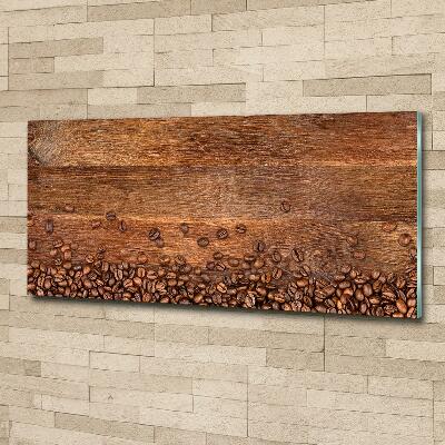 Foto glasbild Kaffeebohnen