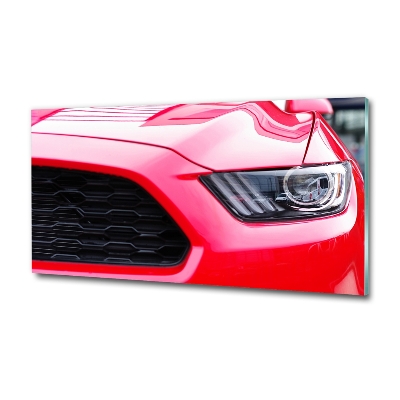 Bild auf glas Roter Mustang