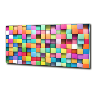 Glasbild Bunte Quadrate