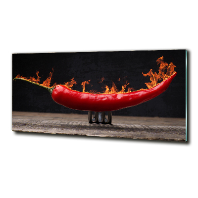 Foto glasbild Chili-Pfeffer
