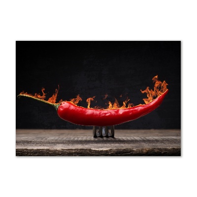 Foto glasbild Chili-Pfeffer