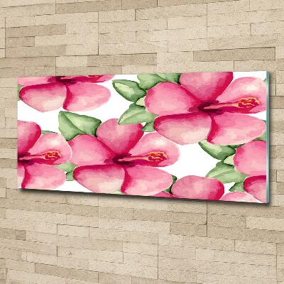 Bild auf glas Tropische Blumen