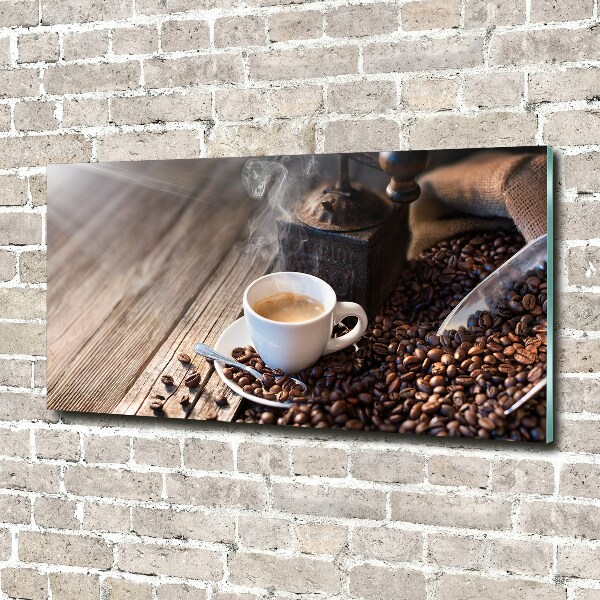Foto glasbild Morgenkaffee