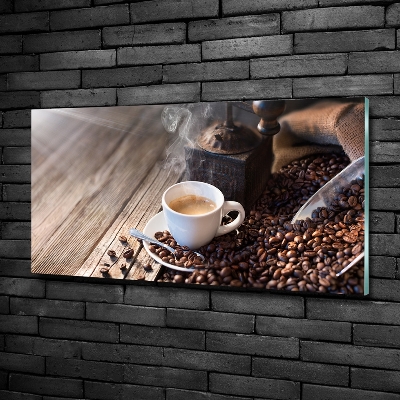 Foto glasbild Morgenkaffee