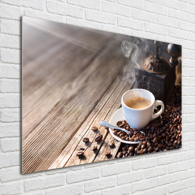 Foto glasbild Morgenkaffee