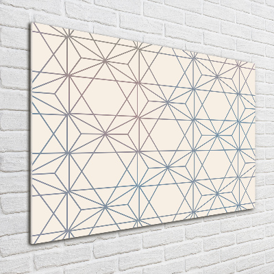 Foto glasbild Geometrischer Hintergrund