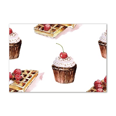 Foto glasbild Nachtisch