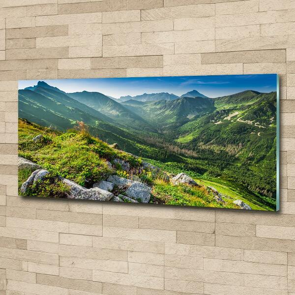 Foto glasbild Morgendämmerung in den Tatra-Bergen