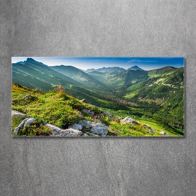 Foto glasbild Morgendämmerung in den Tatra-Bergen