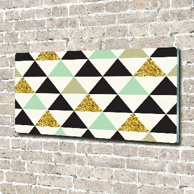 Glasbild Bunte Dreiecke