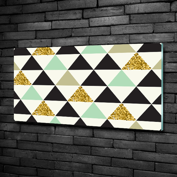 Glasbild Bunte Dreiecke