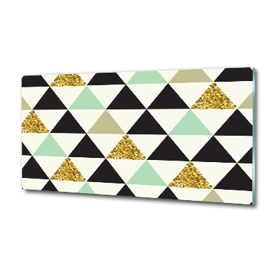 Glasbild Bunte Dreiecke