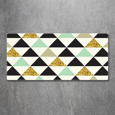 Glasbild Bunte Dreiecke