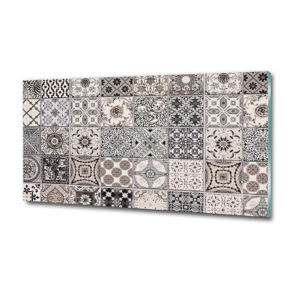 Foto glasbild Keramikfliesen