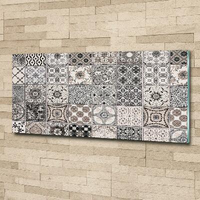 Foto glasbild Keramikfliesen