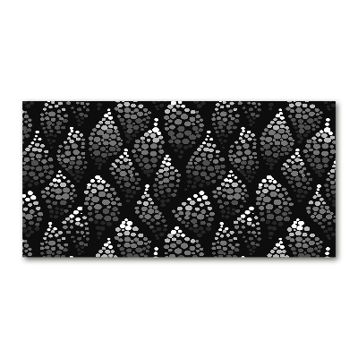Bild auf glas Schwarze und weiße Punkte