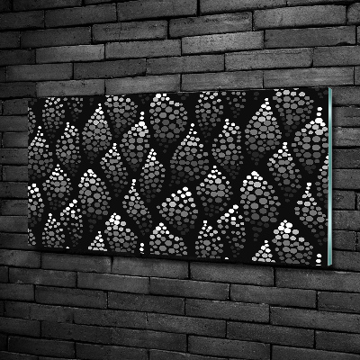 Bild auf glas Schwarze und weiße Punkte