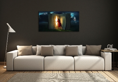 Bild auf glas Die Welt der Bücher