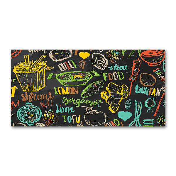 Bild auf glas Thailändisches Essen