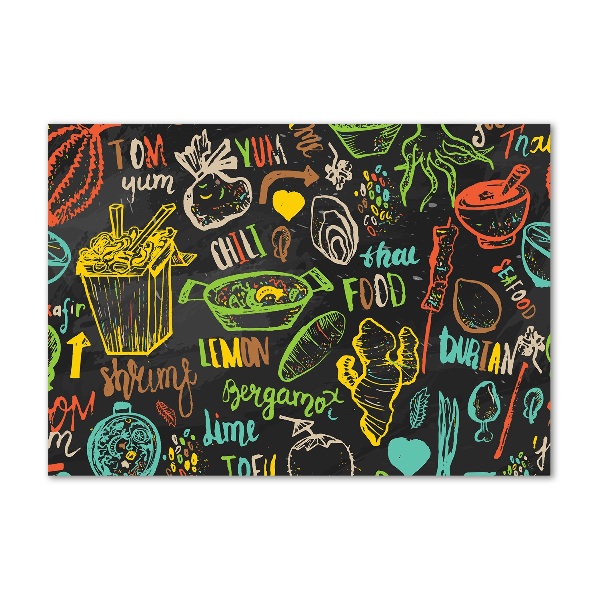 Bild auf glas Thailändisches Essen