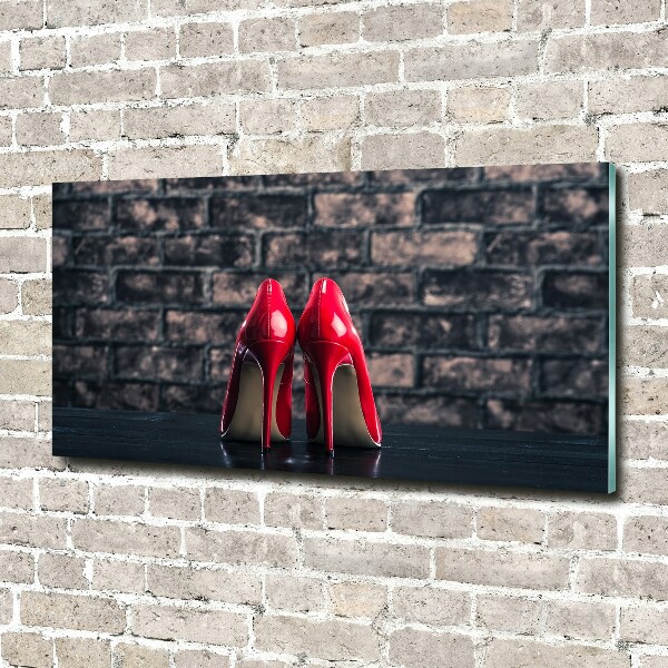 Bild auf glas Rote High Heels