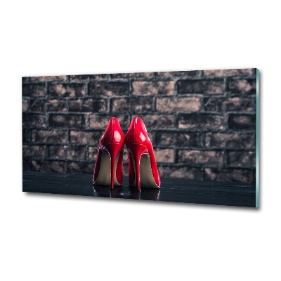 Bild auf glas Rote High Heels