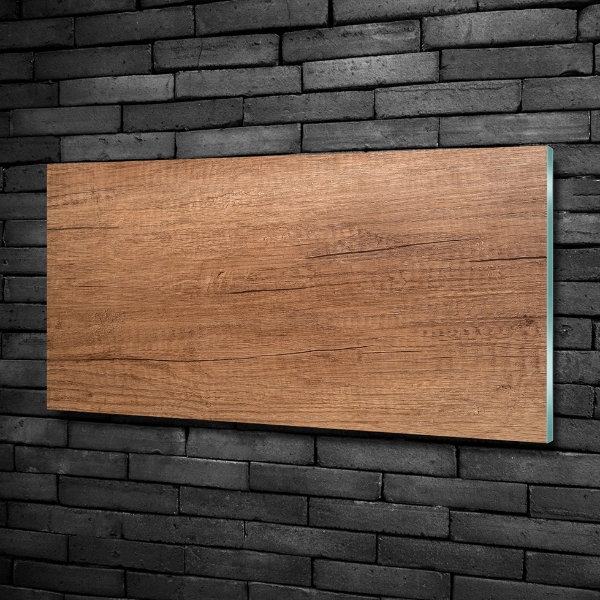 Bild auf glas Holzhintergrund