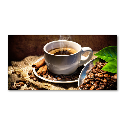 Bild auf glas Eine Tasse Kaffee