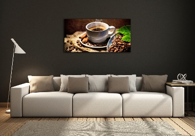 Bild auf glas Eine Tasse Kaffee