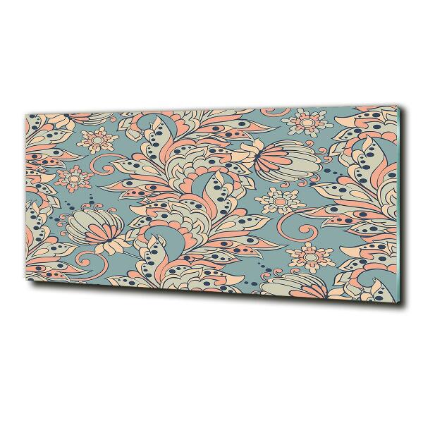 Bild auf glas Ethnische Blumen