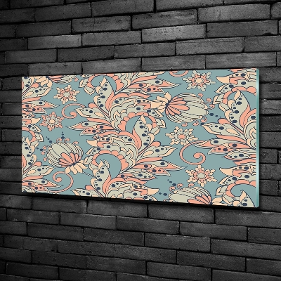 Bild auf glas Ethnische Blumen