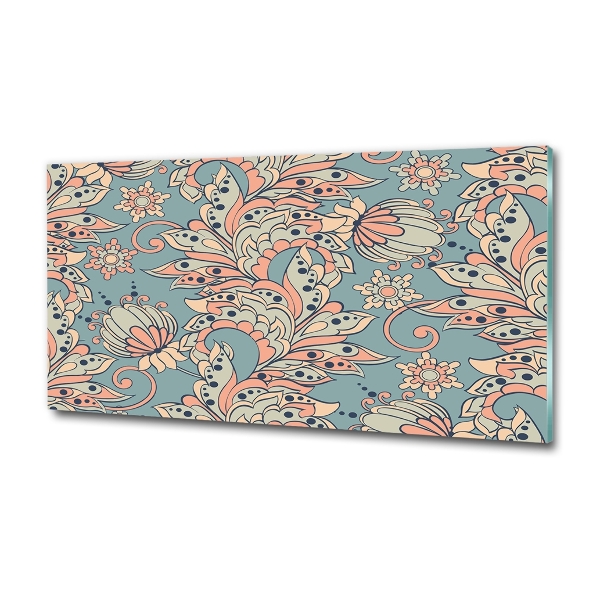 Bild auf glas Ethnische Blumen