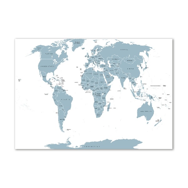 Foto glasbild Politische Karte