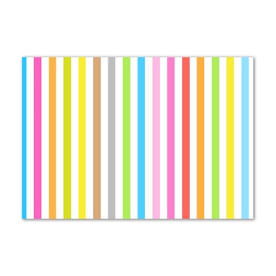 Bild auf glas Bunte Streifen