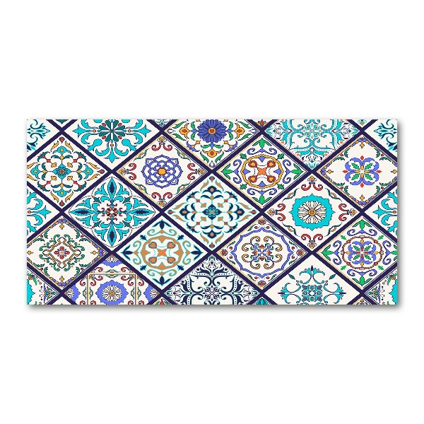 Foto glasbild Keramikfliesen