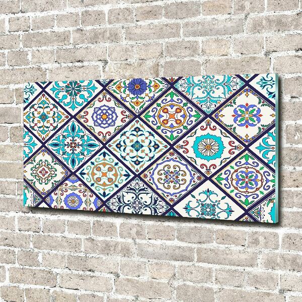 Foto glasbild Keramikfliesen