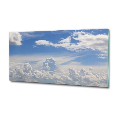 Bild auf glas Wolken am Himmel