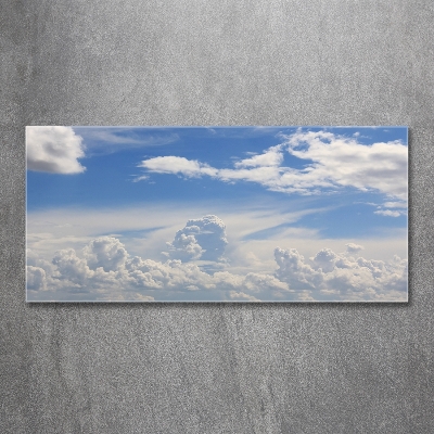 Bild auf glas Wolken am Himmel