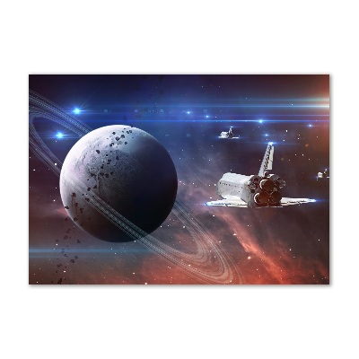 Foto glasbild Raumschiff