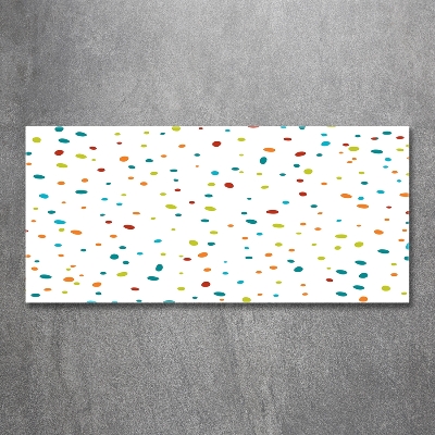 Foto glasbild Bunte Punkte